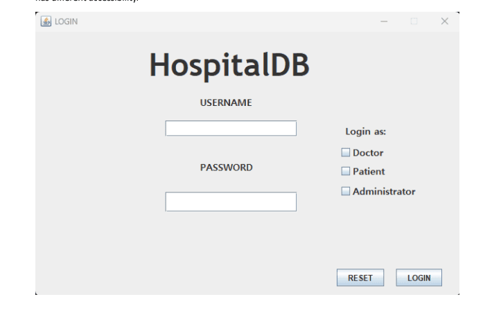 Hospital Database image